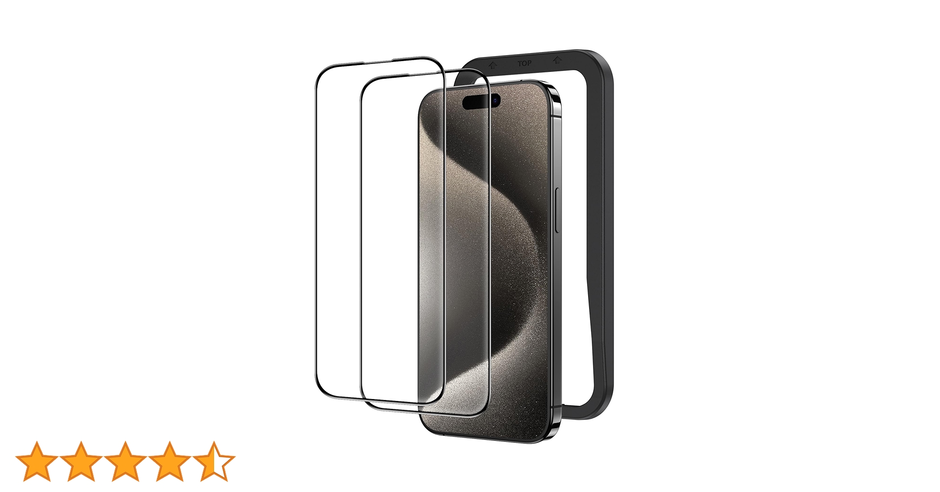 Amazon | NIMASO ガラスフィルム iPhone15Pro用 強化ガラス 黒縁